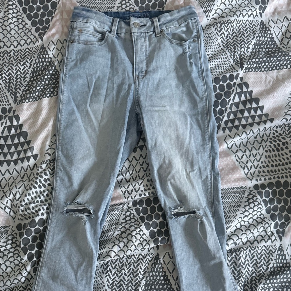 Arizona Jean Company Light Blue Ripped Skinny Jeans